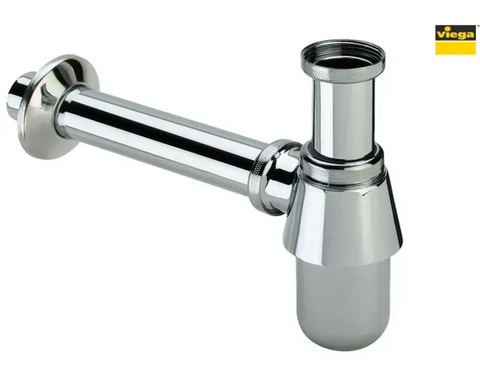 Сифон для раковины VIEGA 1 1/4&Prime;х1 1/4&Prime; металлический хром бутылочный б/г 100674 820 фото