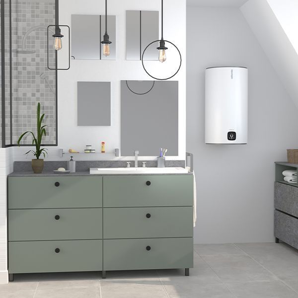 Водонагреватель Atlantic Steatite Genius VM 080 D400S-3E-C 1800W (EG) 8513490 фото
