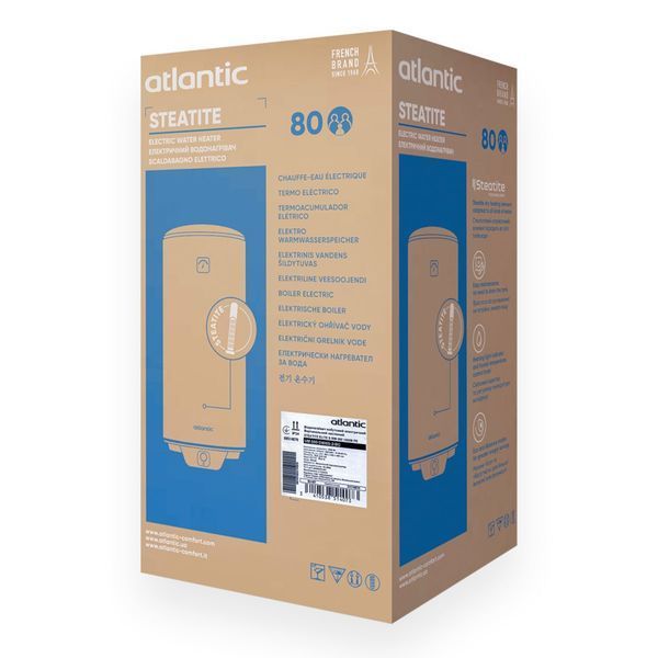 Водонагрівач Atlantic Steatite Elite VM 080 D400S-2-BC 1500W (EG) 8514070 фото