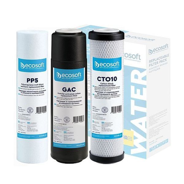 Набор картриджа улучшен 1-2-3 Ecosoft CHV3ECOAGR с функцией экономики воды 86212 фото