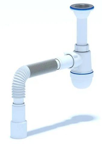 Сифон ANI Plast 1 1/2'*40 з гнучкою трубою 40х40/50 (C0115EU) 1324 фото