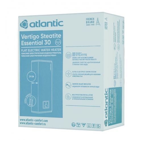Водонагреватель бытовой электрический Atlantic Vertigo Steatite Essential 30 MP-025 2F 220E-S (1000W) 821587 фото