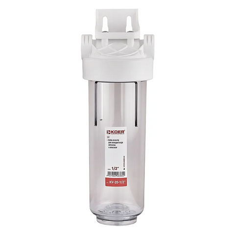Колба фільтру для холодної води KOER KV-20-1/2 6 атмосфер 1/2" (KR5636) KR5636 фото